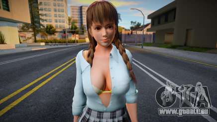 DOAXVV Hitomi Spring School Wear 3 pour GTA San Andreas