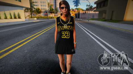 Lara Croft Fashion Casual - Los Angeles Lakers 2 für GTA San Andreas