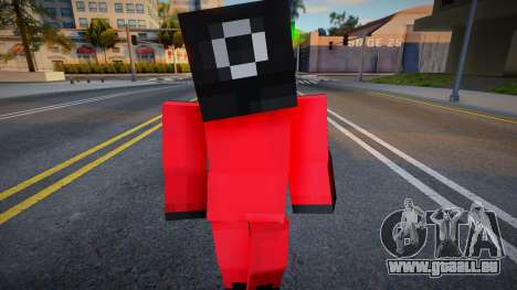 Minecraft Squid Game - Circle Guard pour GTA San Andreas