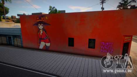 Mural Megumin Konosuba pour GTA San Andreas