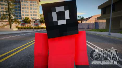 Minecraft Squid Game - Circle Guard pour GTA San Andreas