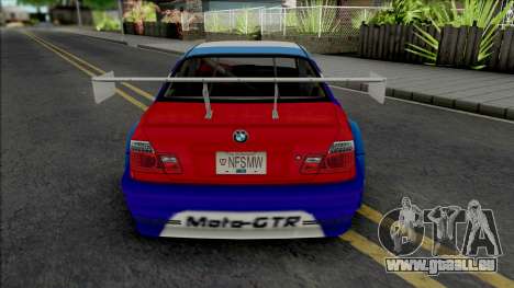 BMW M3 GTR (NFS Most Wanted 5-1-0) pour GTA San Andreas