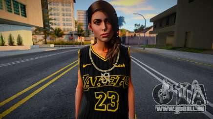 Lara Croft Fashion Casual - Los Angeles Lakers 1 für GTA San Andreas