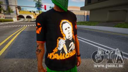 Halloween Black T-shirt für GTA San Andreas