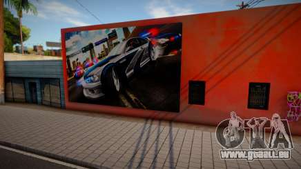 Mural del BMW M3 GTR Need For Speed Most Wanted für GTA San Andreas