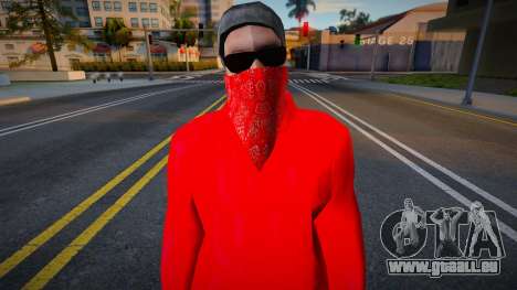 Blood gang skin 1 pour GTA San Andreas