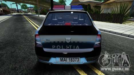 Dacia Logan Politia pour GTA San Andreas