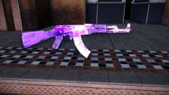 AK-47 Skin Ice Fuchsia pour GTA Vice City