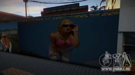 3D Girl Mural pour GTA San Andreas