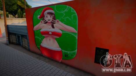 Little Witch Academia Christmas Mural v1 pour GTA San Andreas