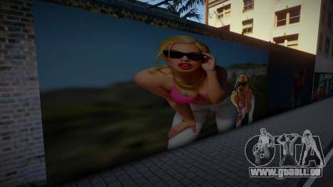 3D Girl Mural für GTA San Andreas