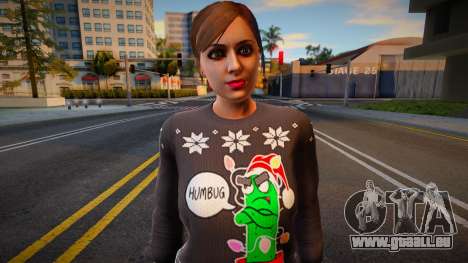 GTA Online Christmas Skin Female 2021 pour GTA San Andreas