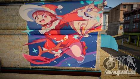Little Witch Academia Christmas Mural v2 pour GTA San Andreas