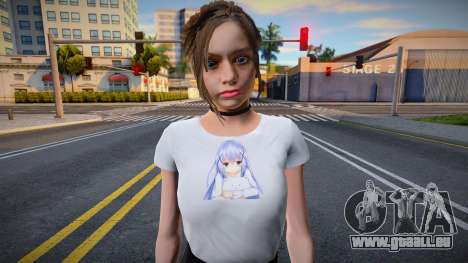 Claires Casual T-Shirt MiniSkirt für GTA San Andreas