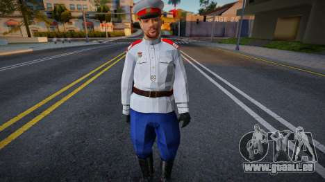 Officier de police soviétique en uniforme de 194 pour GTA San Andreas