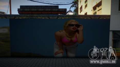 3D Girl Mural für GTA San Andreas