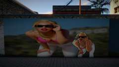 3D Girl Mural für GTA San Andreas