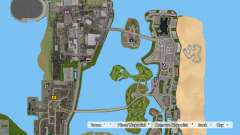HD Satellite Map For Vice City pour GTA Vice City Definitive Edition