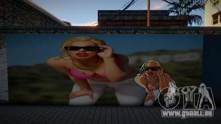 3D Girl Mural für GTA San Andreas