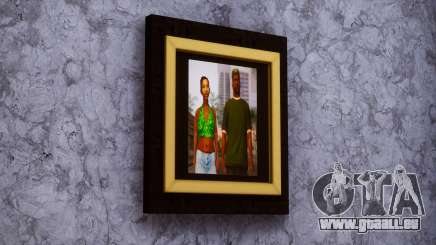CJs house better Sweet and Kendl picture frame pour GTA San Andreas Definitive Edition