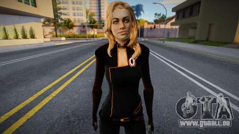 Miranda Lawson ist blond im schwarzen Jumpsuit v für GTA San Andreas
