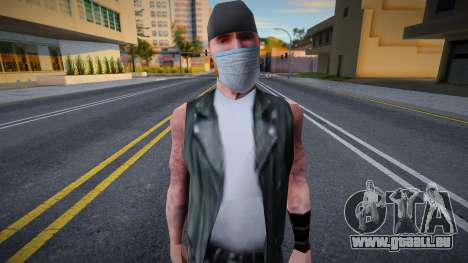 Bikera dans un masque de protection pour GTA San Andreas