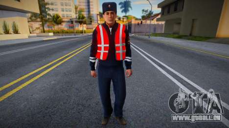 Employé ppp en uniforme d’hiver pour GTA San Andreas