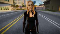 Miranda Lawson est blonde dans une combinaison noire de pour GTA San Andreas