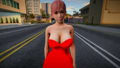Honoka Red Dress für GTA San Andreas