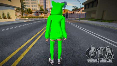 Mädchen im grünen Anzug für GTA San Andreas