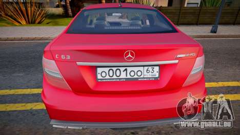 Mercedes-Benz C63 (RUS Plate) für GTA San Andreas