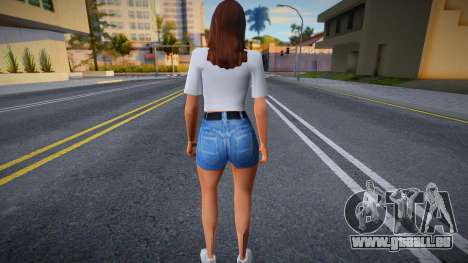 Mädchen in Shorts für GTA San Andreas