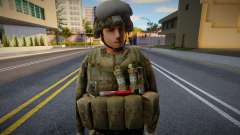 Militaire en uniforme complet pour GTA San Andreas