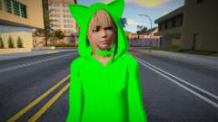 Fille en costume vert pour GTA San Andreas