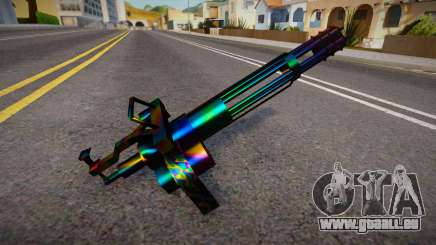 Iridescent Chrome Weapon - Minigun pour GTA San Andreas