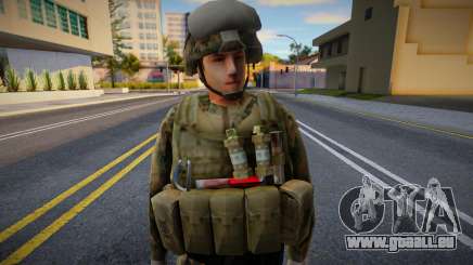 Militaire en uniforme complet pour GTA San Andreas