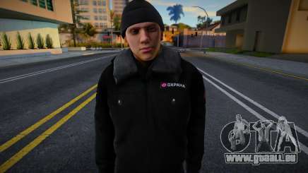 Employé d’une entreprise de sécurité privée en uniforme d’hiver pour GTA San Andreas