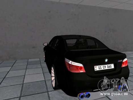 BMW M5 E60 Exhaust pour GTA San Andreas