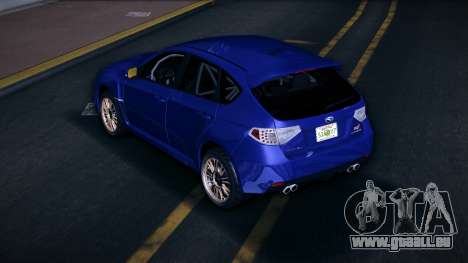 Subaru Impreza WRX STI GRB (LHD) (Golden Rims) pour GTA Vice City