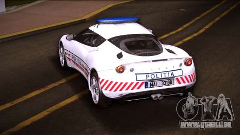 Lotus Evora S Politia pour GTA Vice City