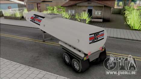 Grey Petrol Tanker Trailer für GTA San Andreas