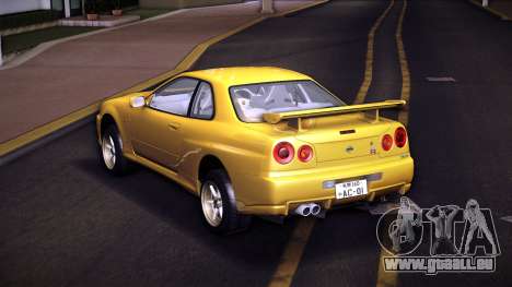 Nissan Skyline GT-R V-Spec R34 02 pour GTA Vice City