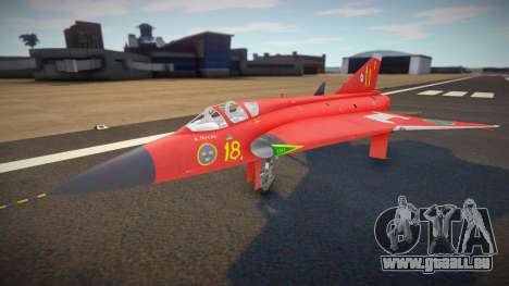 J35D Draken (Red Dragon) für GTA San Andreas