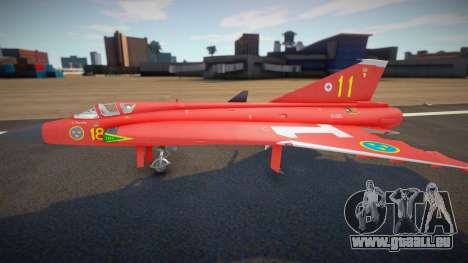 J35D Draken (Red Dragon) für GTA San Andreas