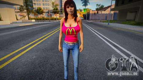 Mc Donalds Stuff Girl für GTA San Andreas