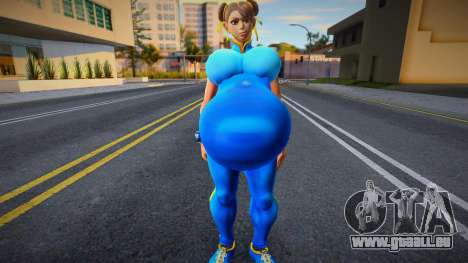 Chun Li Super Thicc With Big Belly für GTA San Andreas