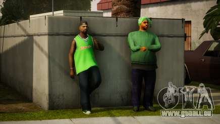 Realistic Busy Gangs Of Grove Street (Green) für GTA San Andreas Definitive Edition