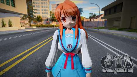 Mikuru Asahina (School Outfit) from The Melancho für GTA San Andreas