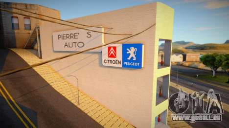 Pierre Auto (Peugeot-Citroen Dealer) für GTA San Andreas