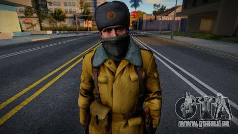 Sowjetischer Soldat in Winteruniform für GTA San Andreas
